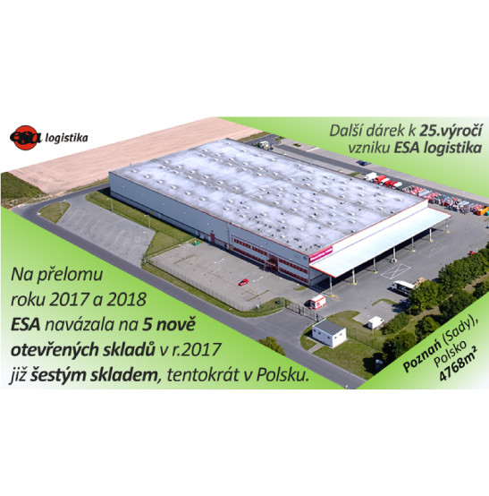 ESA logistika warehouse - Poznaň