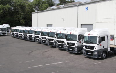 The new 13 tractors entered service in the colors of ESA logistics.