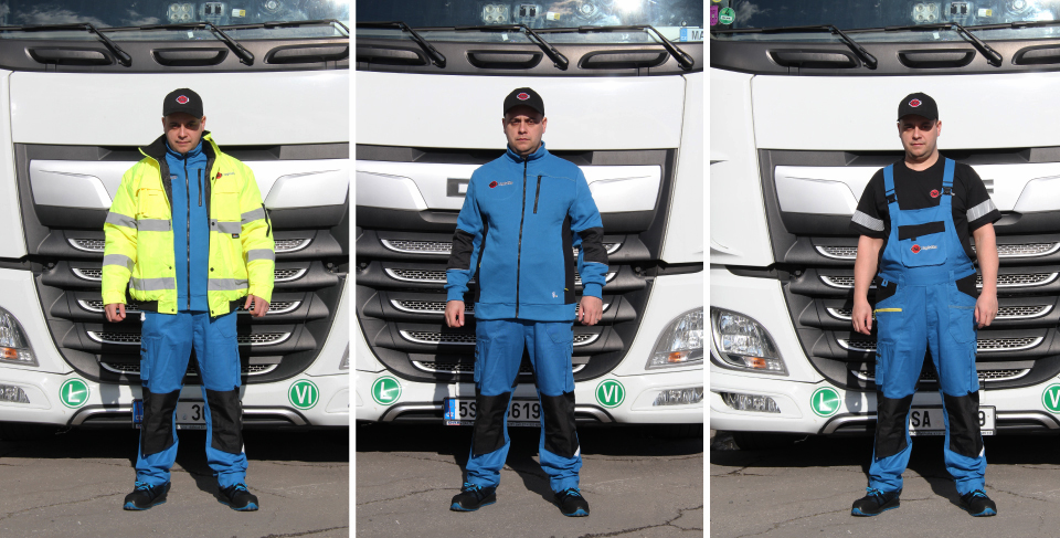 ESA logistics drivers in a combination of blue and black.