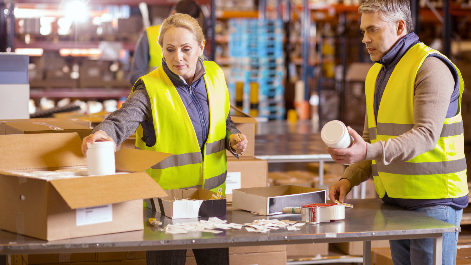 Additional Services for E-shops - Handling complaints and returns - checking and repackaging returned or claimed goods in a warehouse environment
