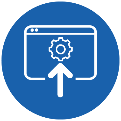 Additional Services for E-shops - Processing of data Icon