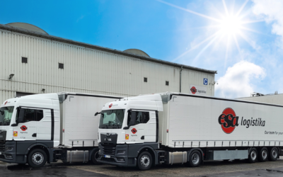 Two new tractors and trailers for international transport